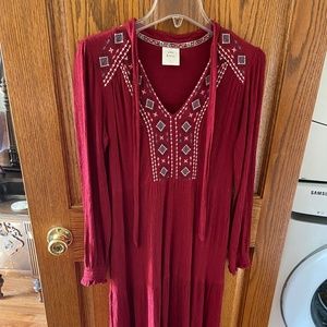 Red Bohemian Dress